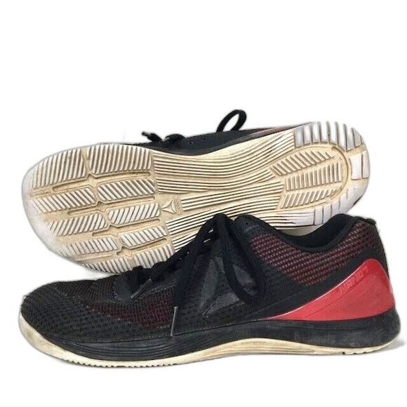 Reebok Crossfit Nano 7.0-Mens 10.5-Black/Red Workout Gym Training Fitness-BS8755 - Picture 1 of 9
